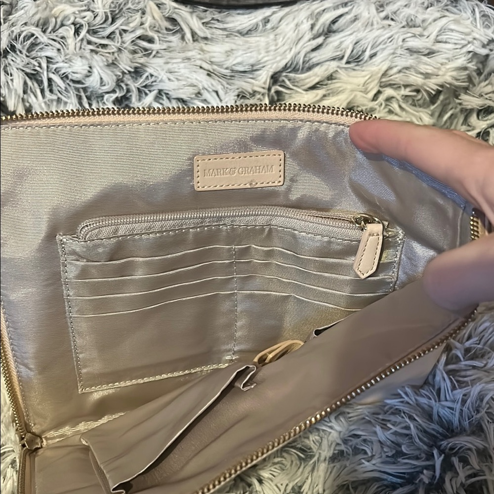 Mark & Graham Dusty Pink Commuter Clutch - Picture 2 of 5